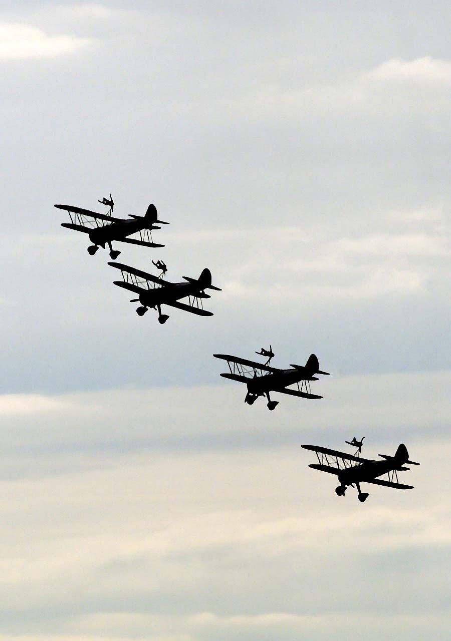 biplane, aeroplane, formation, flying, silhouette, aviation, biplane, biplane, biplane, biplane, biplane
